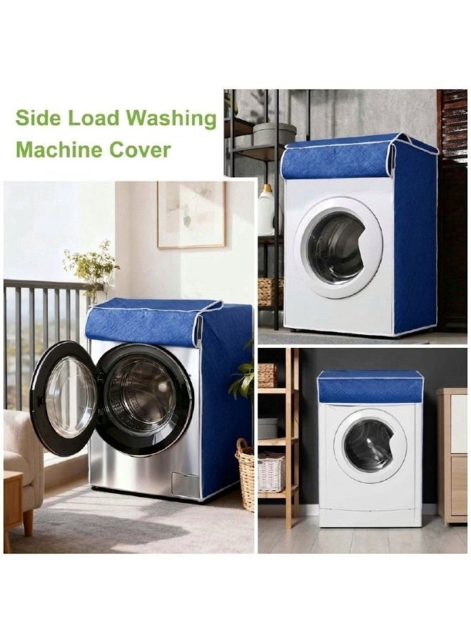 Stylish Waterproof Washing Machine Cover for Automatic Washing Machine (Blue) - Image 4