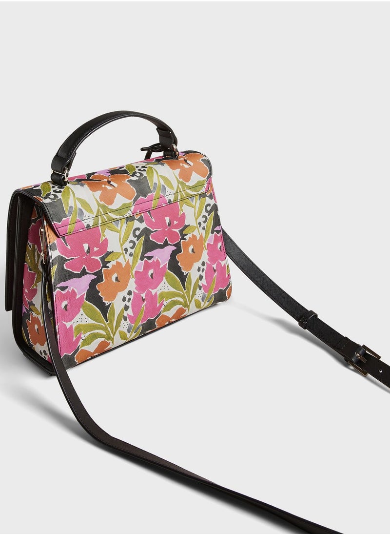 Ted Baker - Maniya Printed Magnolia Top Handle Crossbody Bag - Image 1