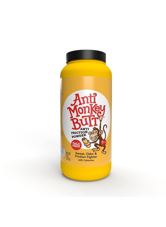 Anti Monkey Butt | Body Powder with Calamine | Sweat, Odor and Friction Fighter | 6 Ounces