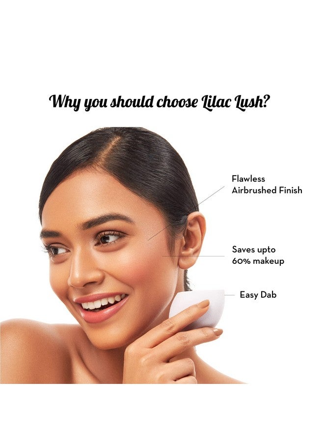 Plush Lilac Lush Microfiber Beauty Blender With Case Makeup Sponge That Saves Up To 60% Makeup Olive Cut Blender For All Makeup Formulations Crueltyfree Latexfree Vegan - Image 2