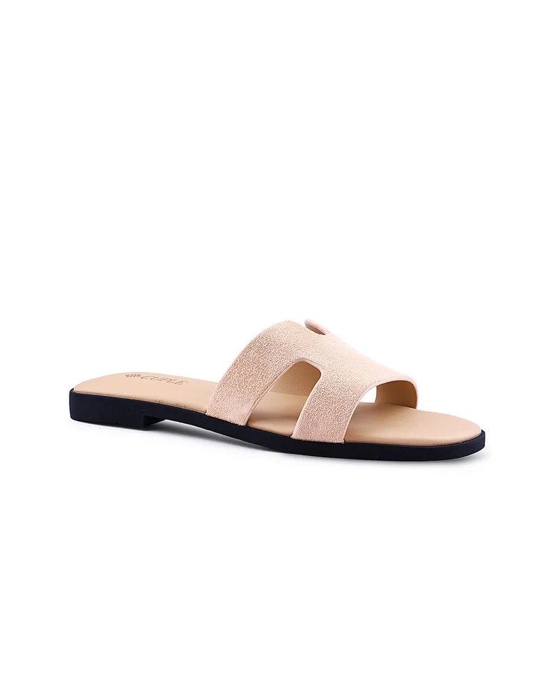 Cuple Womens suede flat sandals