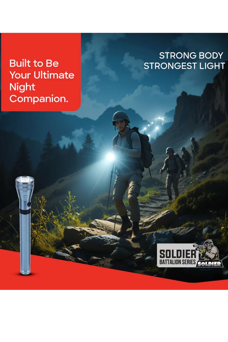 Sanford Soldier Battalion 5W LED Flashlight with 1800M Range 3 Hour Runtime (SF4668SL) - Image 4