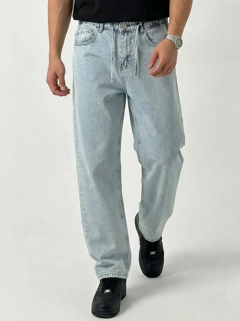 Big Dart Maya Blue BDART Relaxed Fit Denim Pants for Men | Best Price UAE