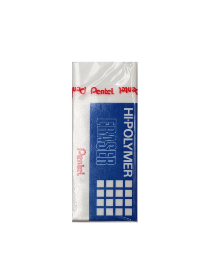 Pentel High Polymer Dust Collection Eraser, Student And Children'S Drawing Eraser, Zeh05, White, 4-Pack - Image 2