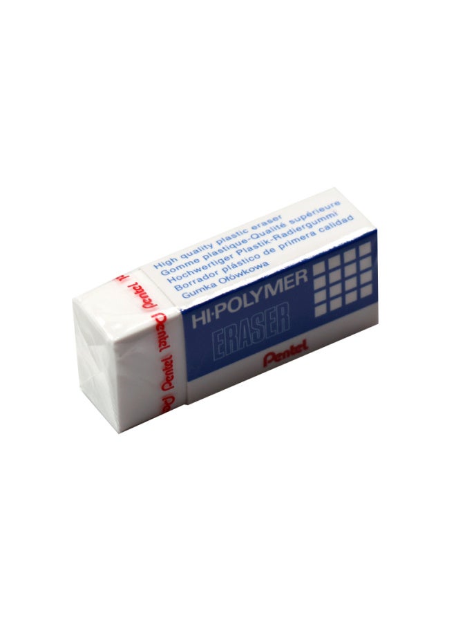 Pentel High Polymer Dust Collection Eraser, Student And Children'S Drawing Eraser, Zeh05, White, 4-Pack - Image 3