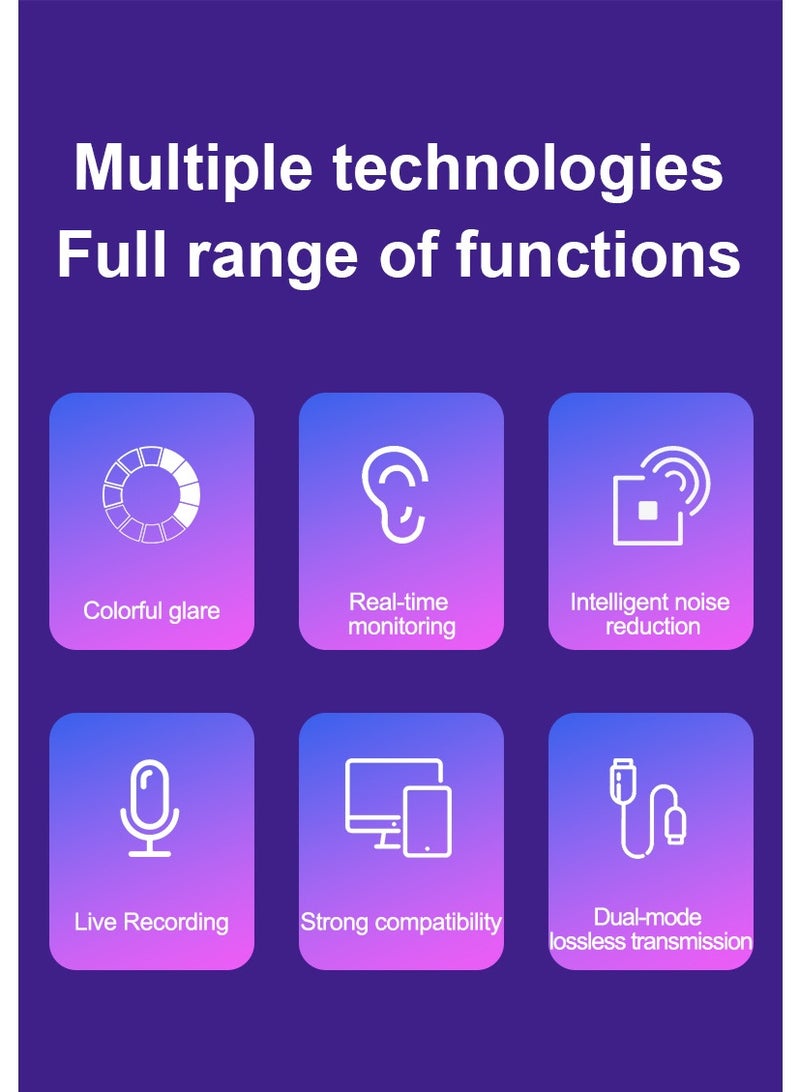 Joshberg ZX-777 Dynamic XLR/USB Dual-Mode Wired Microphone For Recording And Dubbing Live Broadcast Dedicated Computer Desktop Noise Reduction Microphone - Image 3