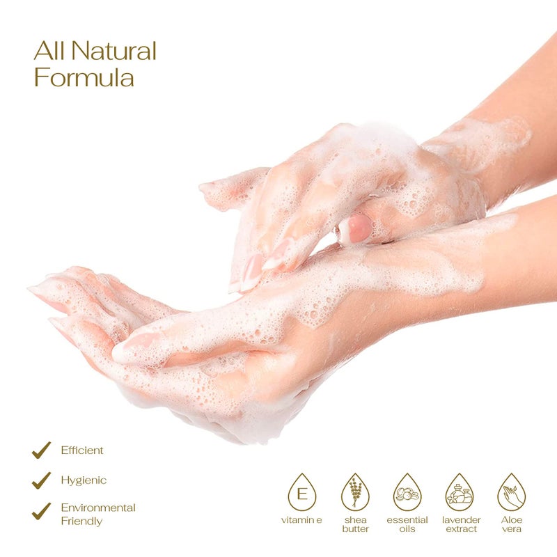 LOVERY Foaming Hand Soap, 17.9 fl oz Moisturizing Hand Soap with Aloe Vera & Essential Oils, Alcohol-Free Hand Wash Honey Almond Fragrance, Scented Hand Wash for Kitchen or Bathroom, Free Swarovski Bracelet - Image 5