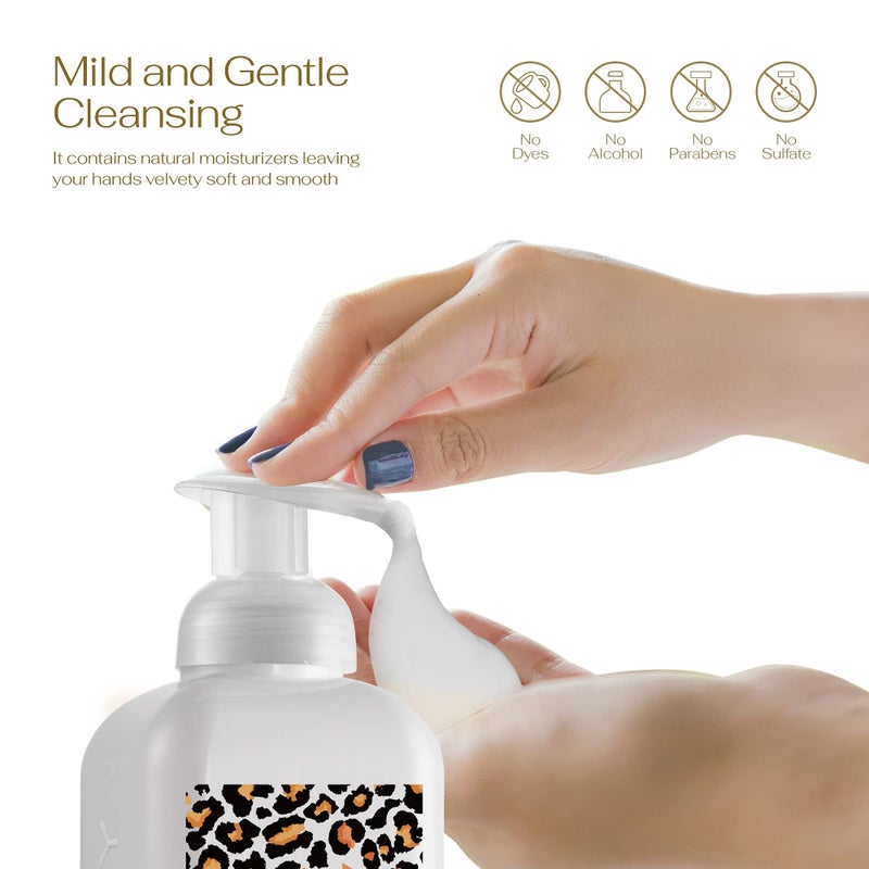 LOVERY Foaming Hand Soap, 17.9 fl oz Moisturizing Hand Soap with Aloe Vera & Essential Oils, Alcohol-Free Hand Wash Honey Almond Fragrance, Scented Hand Wash for Kitchen or Bathroom, Free Swarovski Bracelet - Image 3