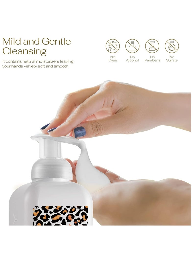 LOVERY Foaming Hand Soap, 17.9 fl oz Moisturizing Hand Soap with Aloe Vera & Essential Oils, Alcohol-Free Hand Wash Honey Almond Fragrance, Scented Hand Wash for Kitchen or Bathroom, Free Swarovski Bracelet  - Image 2