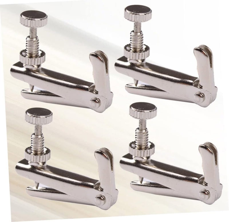 Dust proof Kisangel 4pcs Violin String Metal Adjusters for Violin Easy Removal Precise Tuning Budget friendly trendy design - Image 5