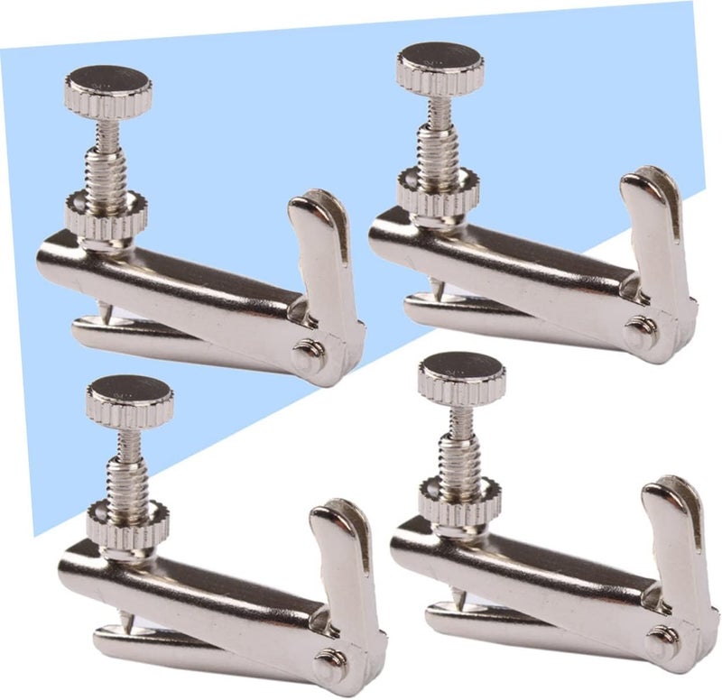 Dust proof Kisangel 4pcs Violin String Metal Adjusters for Violin Easy Removal Precise Tuning Budget friendly trendy design - Image 3
