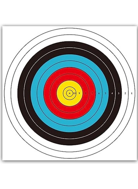 30pcs Targets Paper Standard Archery 40cm 10 Ring Bow and Arrow Targets for Hunting & Shooting Archery Accessories for Target Practice