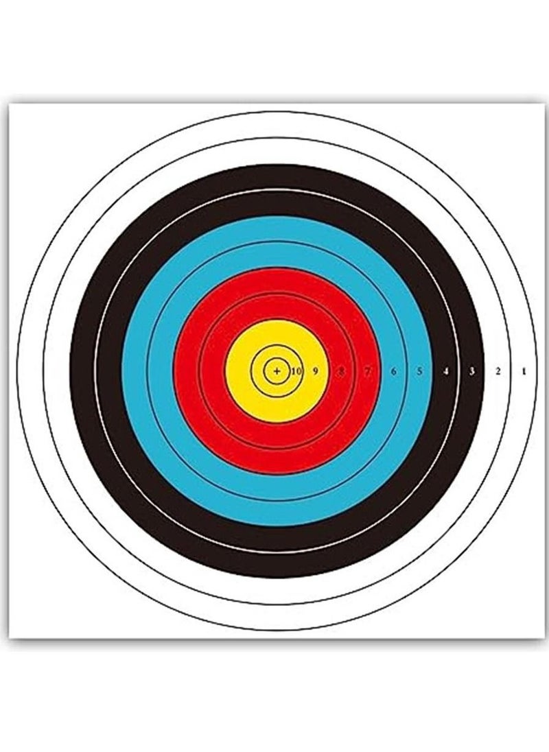 Generic - 30pcs Targets Paper Standard Archery 40cm 10 Ring Bow and Arrow Targets for Hunting & Shooting Archery Accessories for Target Practice - Image 1