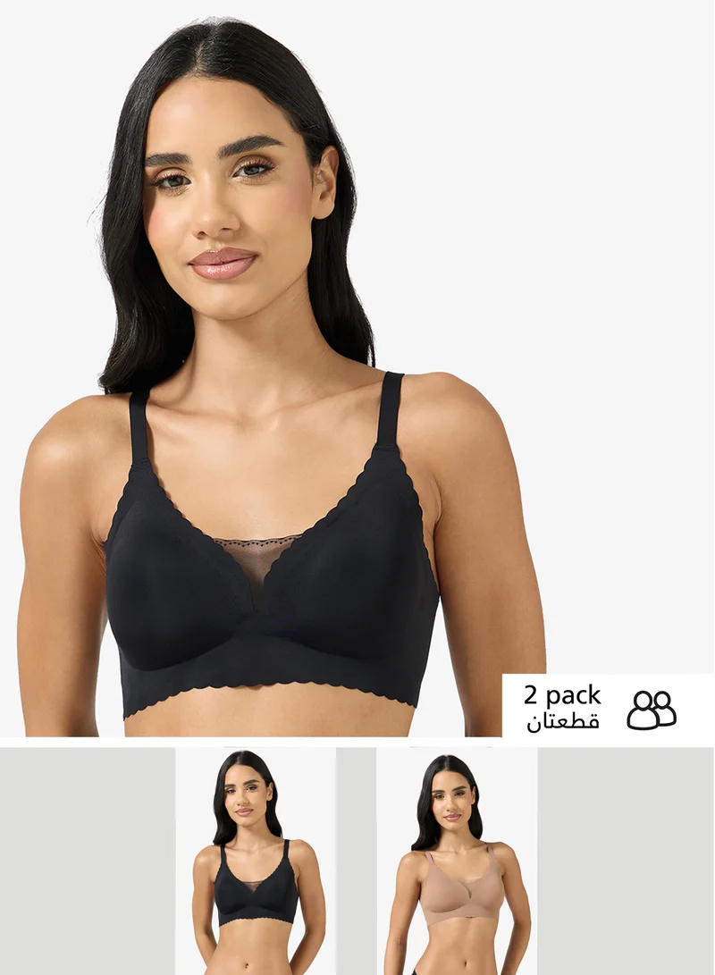 ELLA 2 Pack Seamless Bra