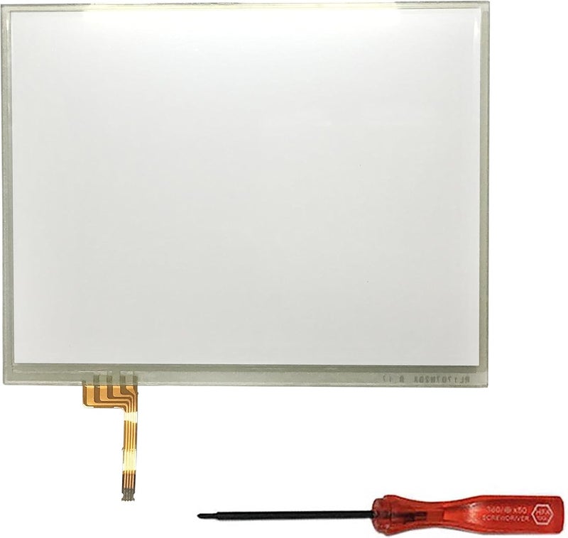 Lenboes Front Outer Panel Touch Screen Digitizer Repair Replacement Glass Lens (NO LCD Screen) with Y-Tool for Nintendo New 2DS XL LL - Image 1