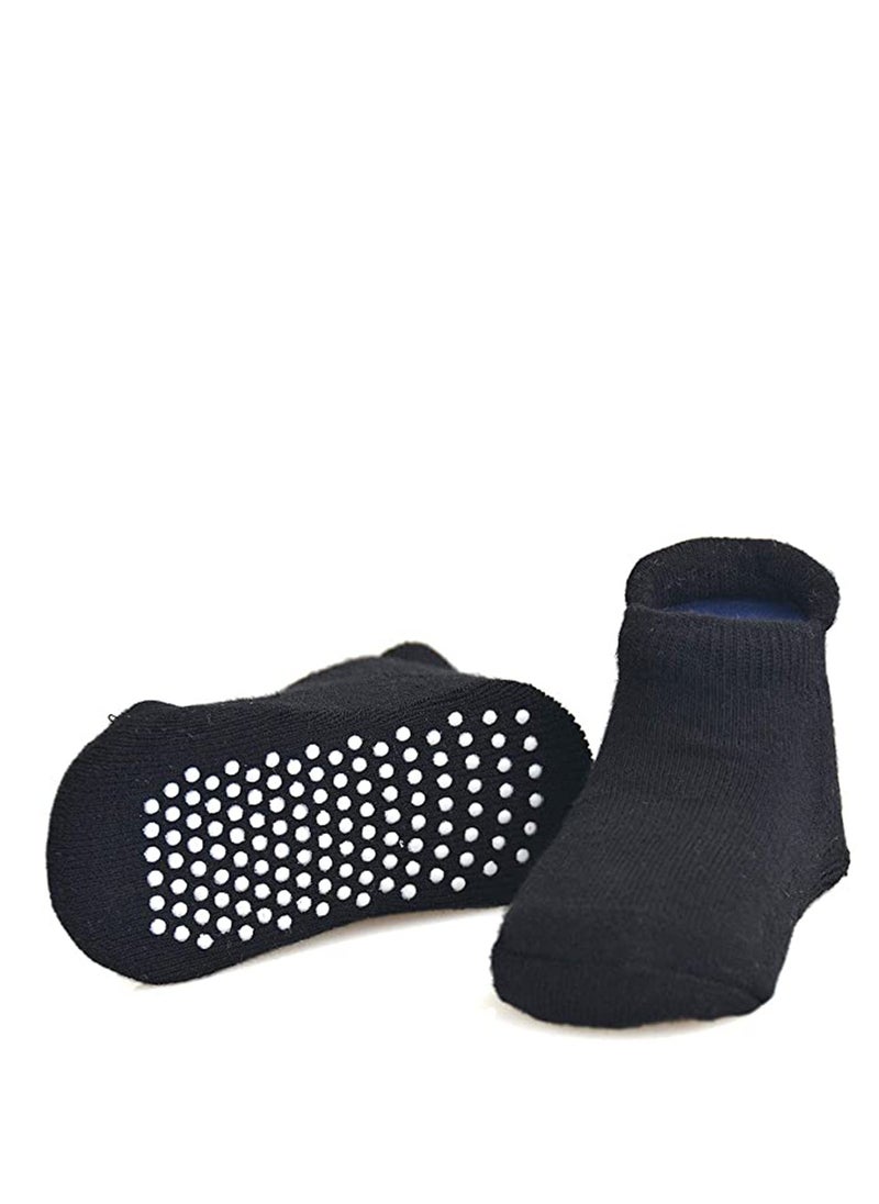 SYOSI - Baby Non Skid Socks Cotton Half Cushion Grip Ankle Infants and Toddlers with Soles - Image 1