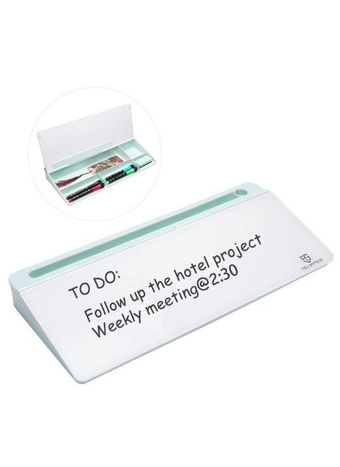 Desktop Whiteboard Dryeraseboard Computer Keyboard Stand White Board Surface Pad With Drawer Desk Organizers With Accessories For Office Home School Supplies