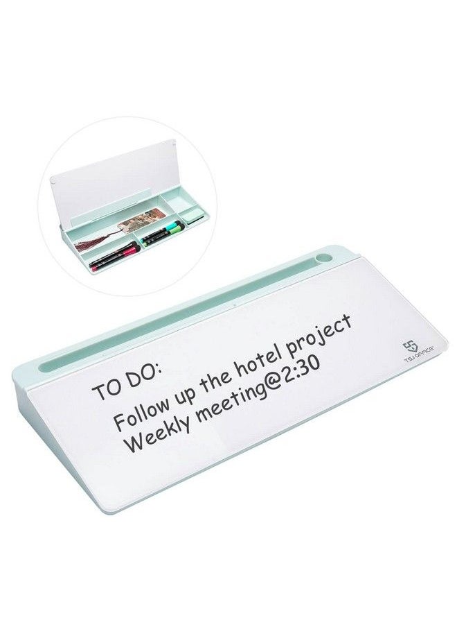 TSJ OFFICE - Desktop Whiteboard Dryeraseboard Computer Keyboard Stand White Board Surface Pad With Drawer Desk Organizers With Accessories For Office Home School Supplies - Image 1