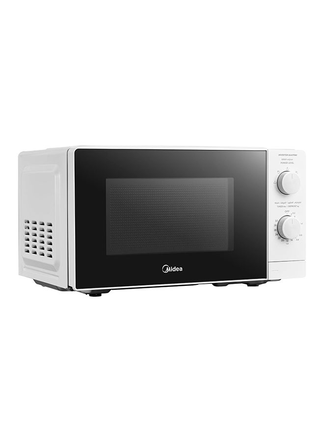 Midea 20 Litres Solo Microwave Oven With 5 Power Levels, 700W, Defrost Function, Inverter Quattro, Xmart Wave Technology, Push Button Door Opening, Good For Home And Office - 20 L 700 W MM7P012MZ-WH black - Image 2