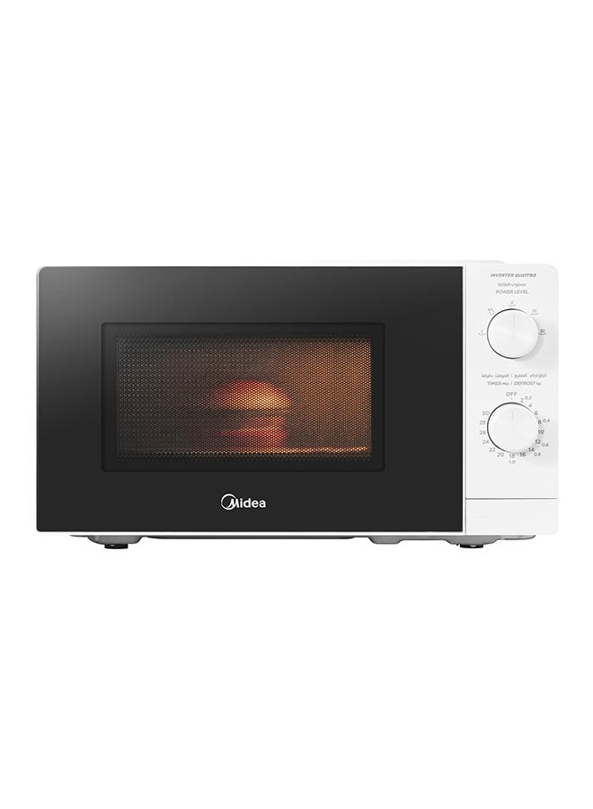 Midea 20 Litres Solo Microwave Oven With 5 Power Levels, 700W, Defrost Function, Inverter Quattro, Xmart Wave Technology, Push Button Door Opening, Good For Home And Office - 20 L 700 W MM7P012MZ-WH black - Image 5