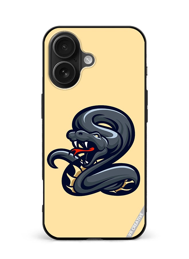 Protective Case Cover For Apple iPhone 16 Plus Snake Design Multicolour