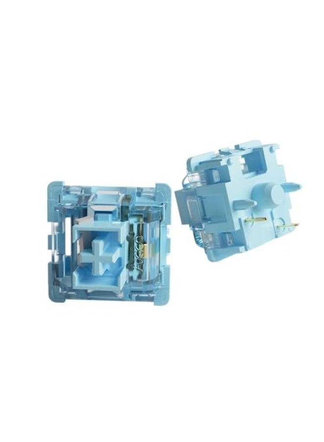 Akko V3 Pro Cream Blue Mechanical Keyboard Switch Tactile Switches 5 Pin 45gf RGB LED Slot Dustproof Stem MX Key Switches for Gaming Keyboard/DIY Kit (45pcs) - Image 5