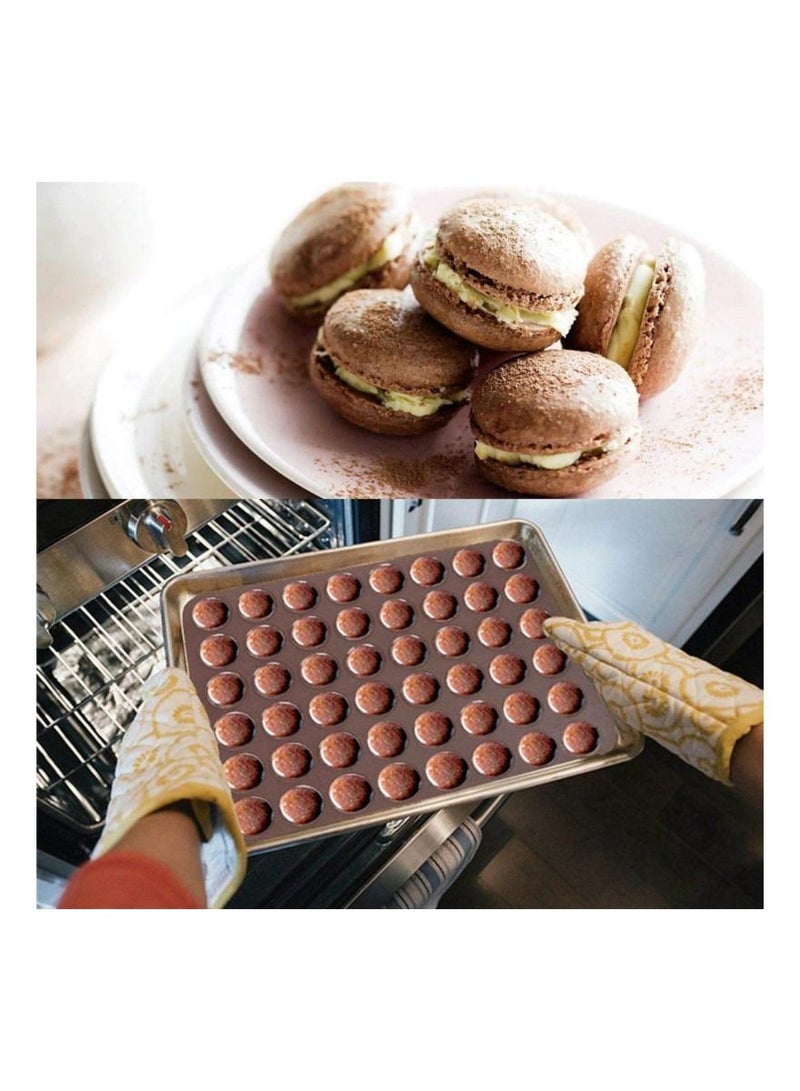 Macaroon Kit Macaron Silicone Mat NonStick Baking Mold Set 48 Decorating Supplies Capacity Macaron Pot Cake Baking Accessories - Image 5