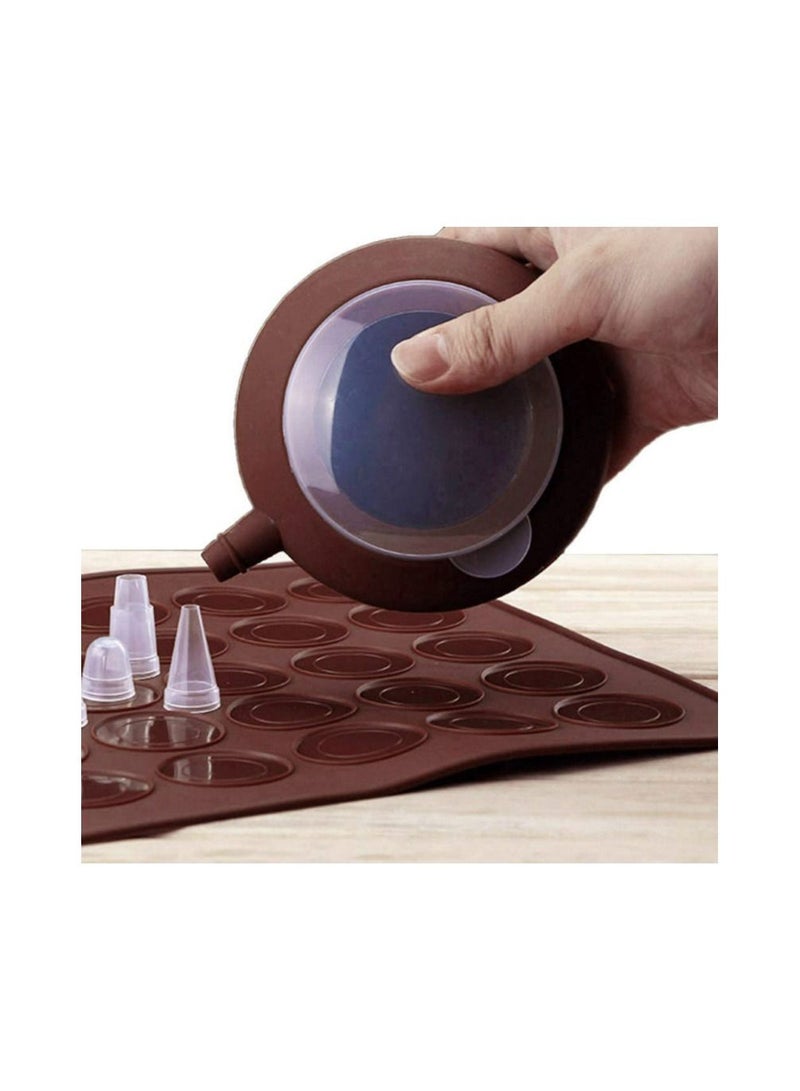 Macaroon Kit Macaron Silicone Mat NonStick Baking Mold Set 48 Decorating Supplies Capacity Macaron Pot Cake Baking Accessories - Image 2