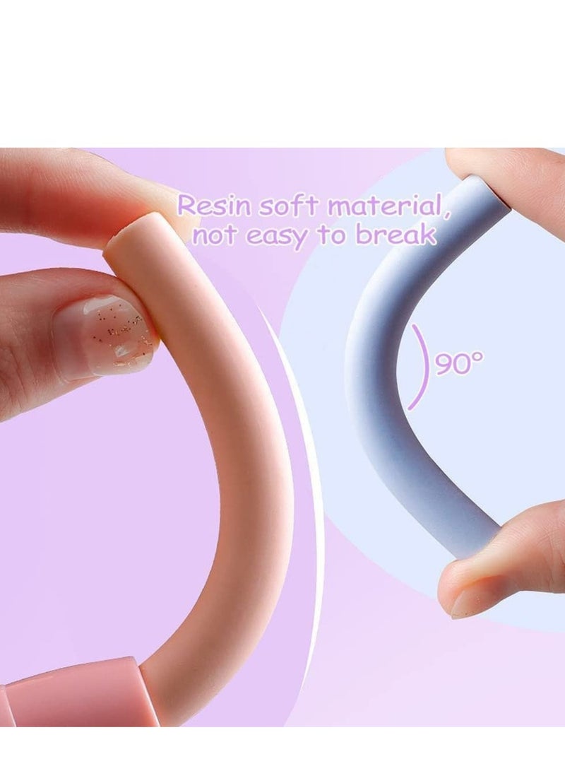 SYOSI 4Pcs Retractable Click Eraser with 4Pcs Refill Erasers Lovely Pen Shaped Erasers Press Type Mechanical Eraser for Kids Students Painting Writing - Image 4