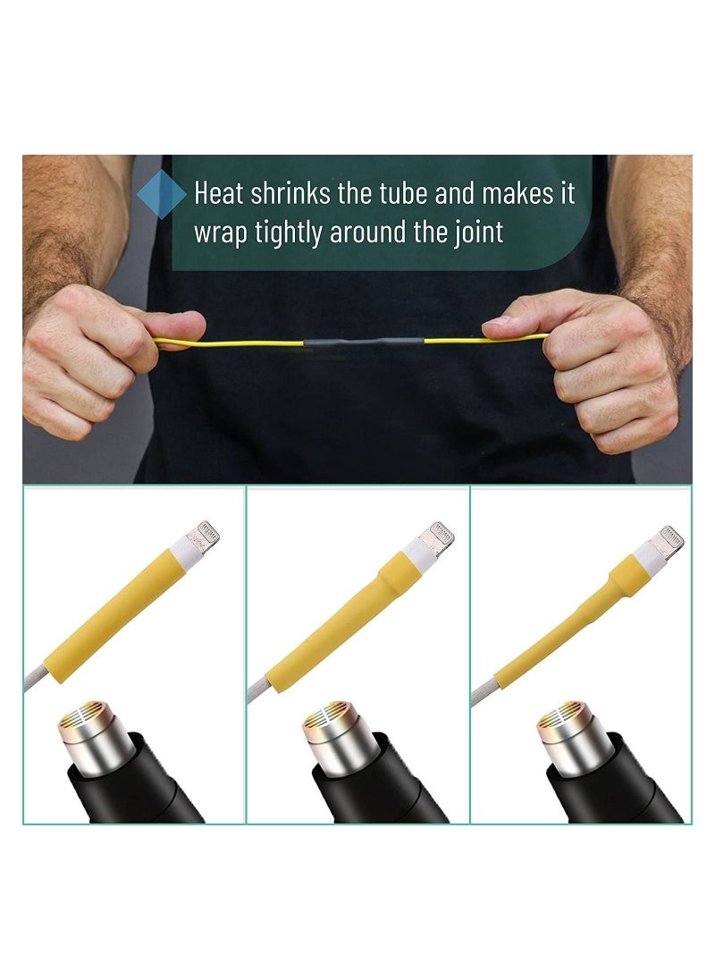Heat Shrink Tubing Kit, 11 Sizes, Ratio, 580 pcs, Heat Shrink Wrap, Wire Shrink Wrap Tubing, Wire Shrink Tubing, Wire Heat Shrink, Electrical Shrink Wrap Tubing, Shrink Tubing for Wires