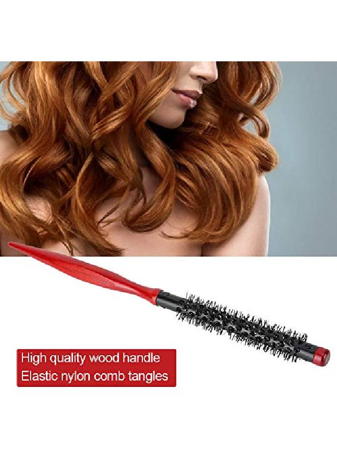Sonew Roller Comb For Men And Women Nylon Bristles Round Salon Hair Styling Brush Comb For Blow Drying Curling Straightening(04In) - Image 4