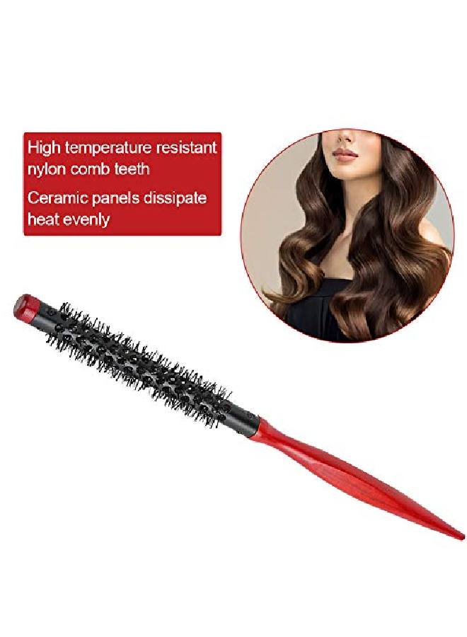 Sonew Roller Comb For Men And Women Nylon Bristles Round Salon Hair Styling Brush Comb For Blow Drying Curling Straightening(04In) - Image 3