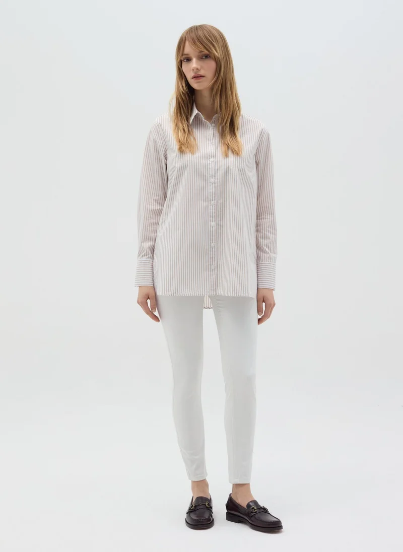 Ovs Striped Cotton Shirt