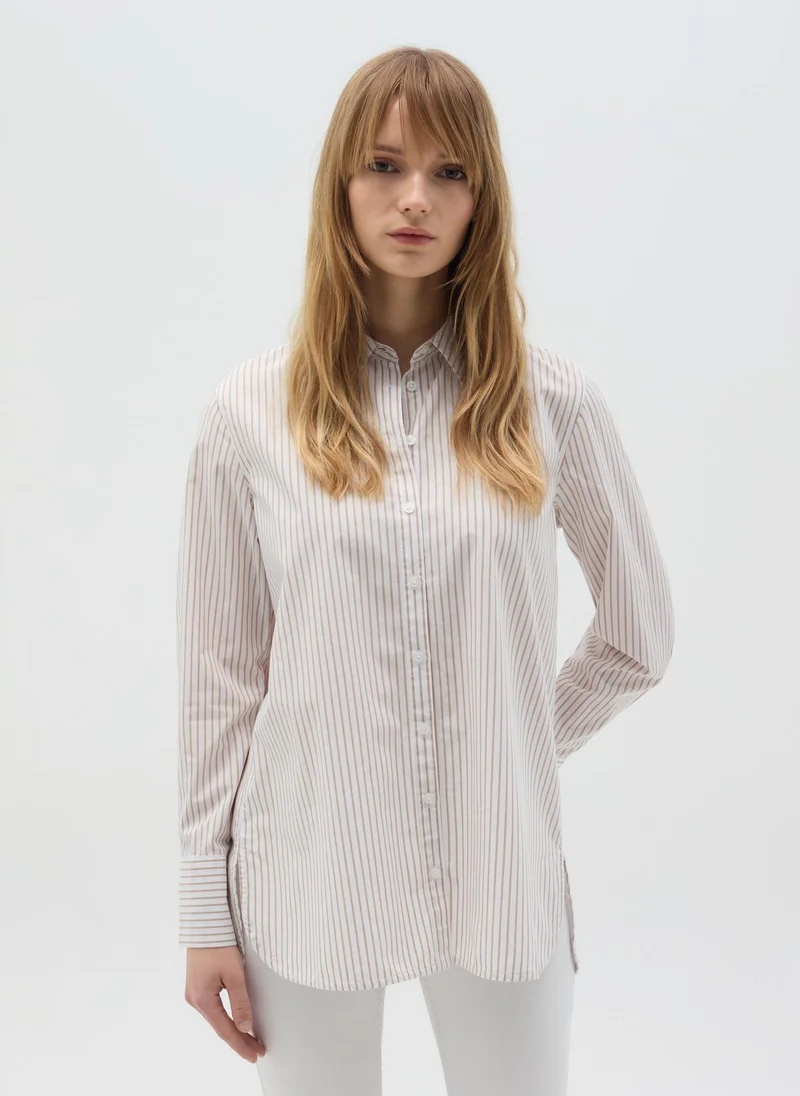 Ovs Striped Cotton Shirt