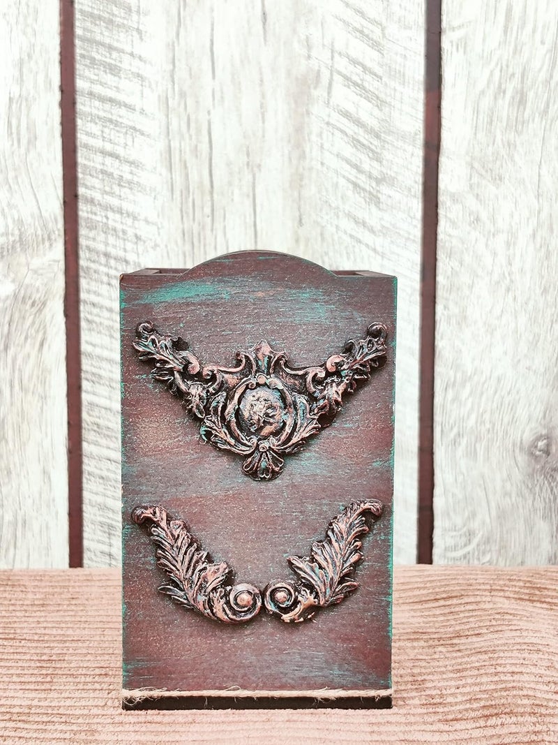 Chalk My Theme Chalk My Theme Vintage Rustic Style Multipurpose Wooden Organizer Holder Stand For Home Office Dinning Table and Dressing Table - Image 4