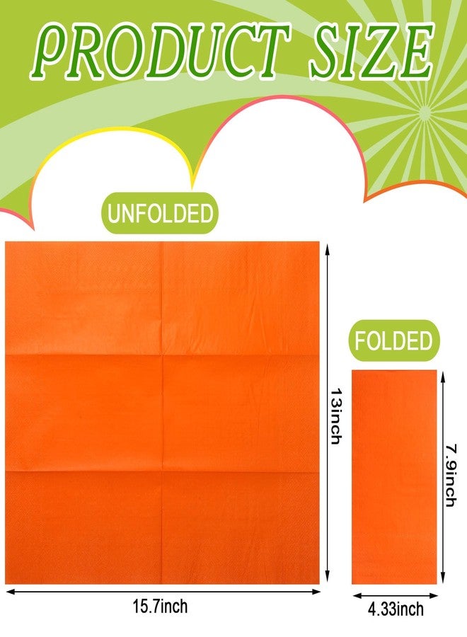 Engrowtic 100 Pcs Colored Paper Napkins Baby Shower Disposable Dinner Napkins Neon Soft Absorbent Paper Hand Towels for Baby Boy Shower Party Bathroom Kitchen Wedding Birthday Party, 4 Colors - Image 2