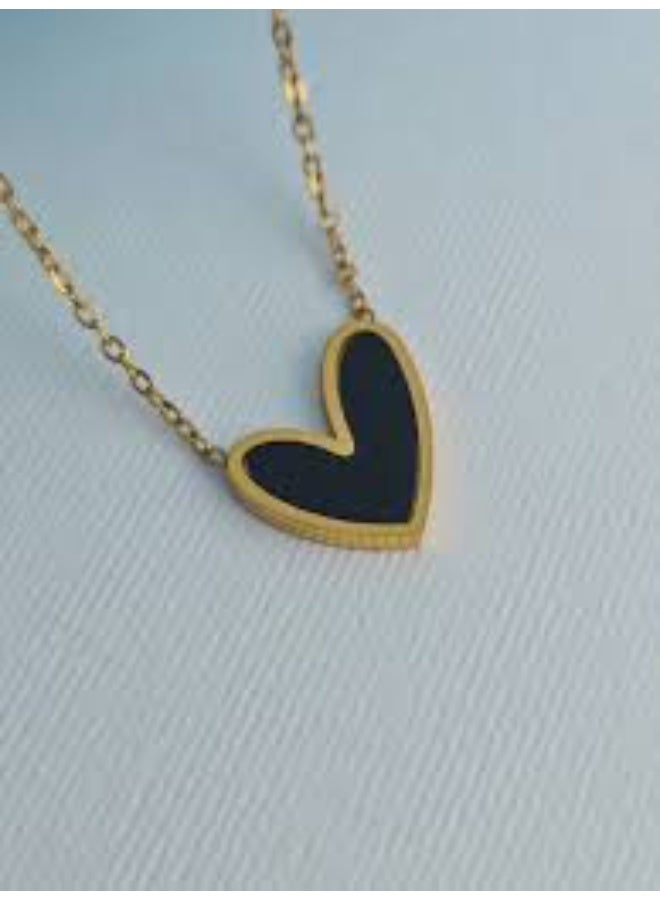 مانيكان قلادة مانيكان النسائية على شكل قلب من الفولاذ المقاوم للصدأ - Image 2