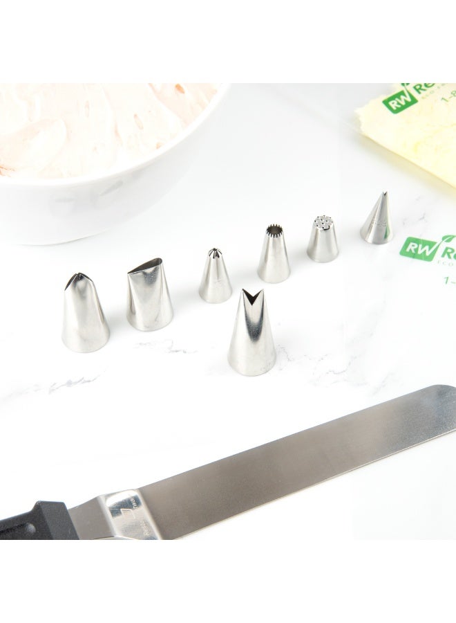 Restaurantware فوهة تزيين المعجنات تك ورقة، 1 فوهة أنابيب قابلة لإعادة الاستخدام - #366، مقاومة للانبعاج، فوهة تزيين كعكة من الفولاذ المقاوم للصدأ، آمنة للغسل في غسالة الصحون، تزيين الكب كيك، الكعك، أو البسكويت - Image 5