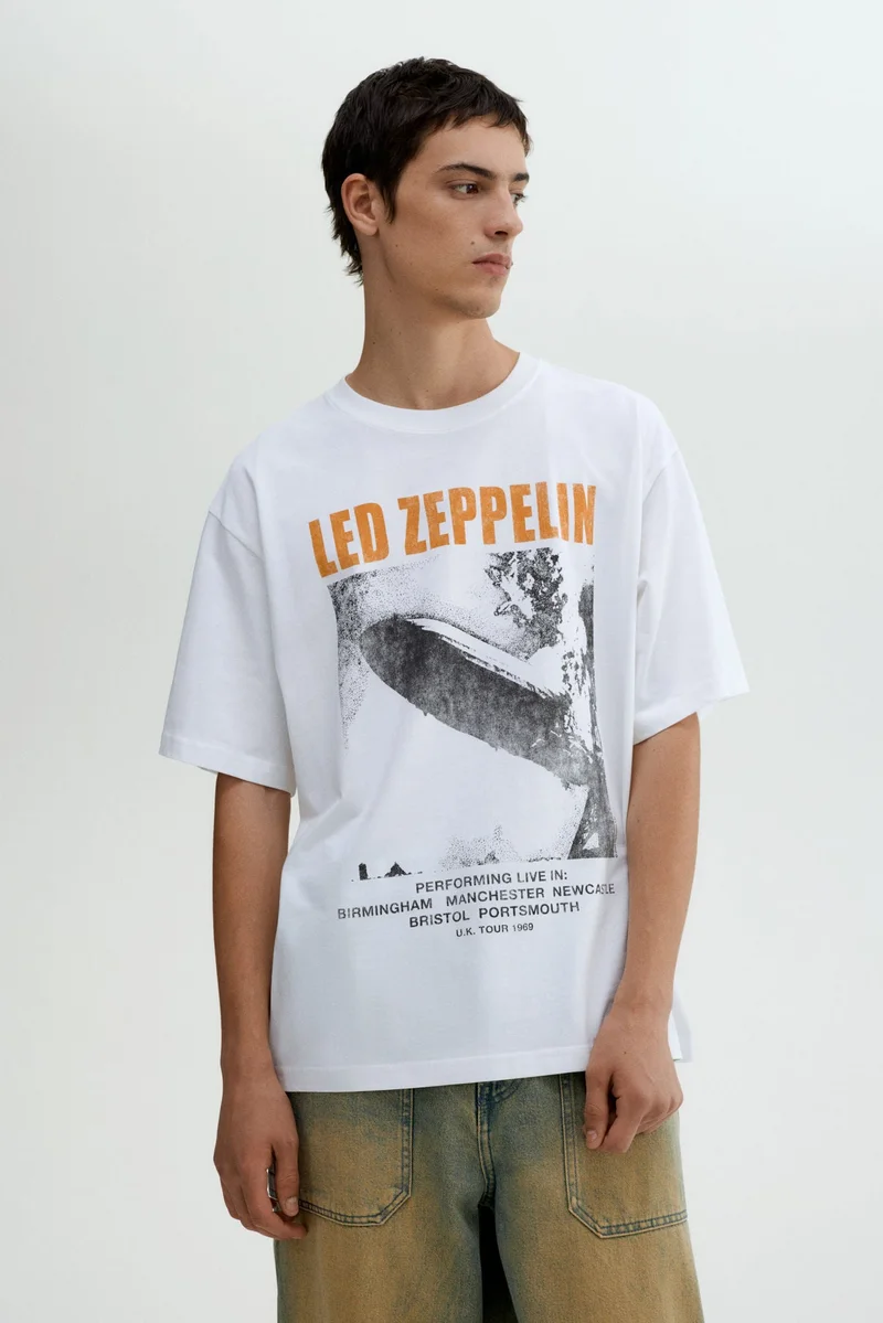 H&M Loose Fit Printed T-shirt