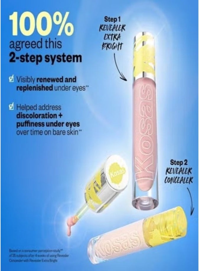 Kosas Revealer Serum Radiance Correcting Color –  Fantasy - Peach for light medium to medium deep skin tones 5.3ml | Brightening & Hydrating Formula - Image 5