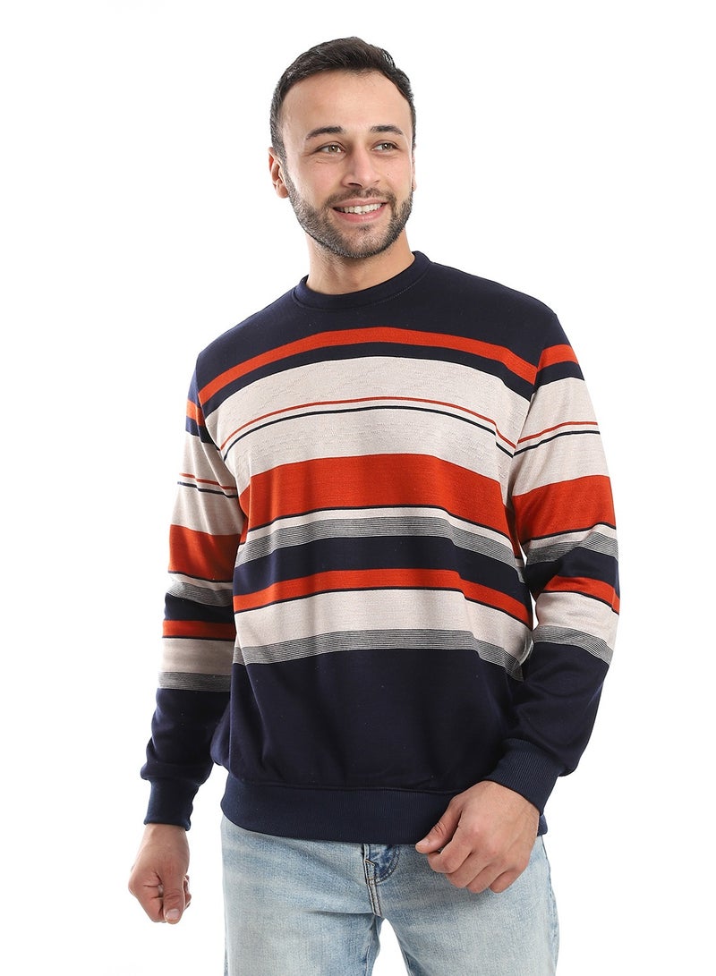Caesar Mens Sweat Shirt With Round Neck  - Image 1