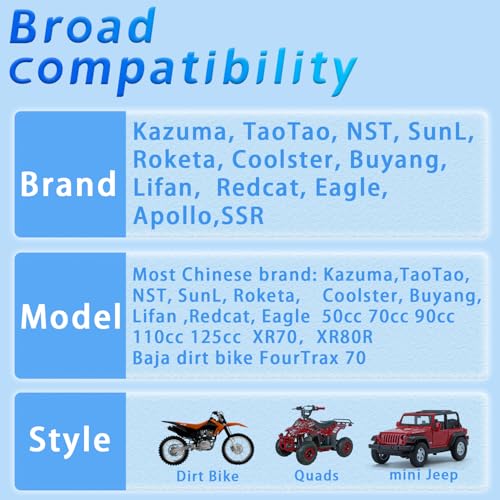 HOOAI PZ20 Carburetor for Kazuma Baja 50cc 70cc 90cc 110cc 125cc TaoTao Coolster 110B NST SunL Chinese Quad 4 Stroke ATV 4 Wheeler Go Kart Dirt Bike - Image 5