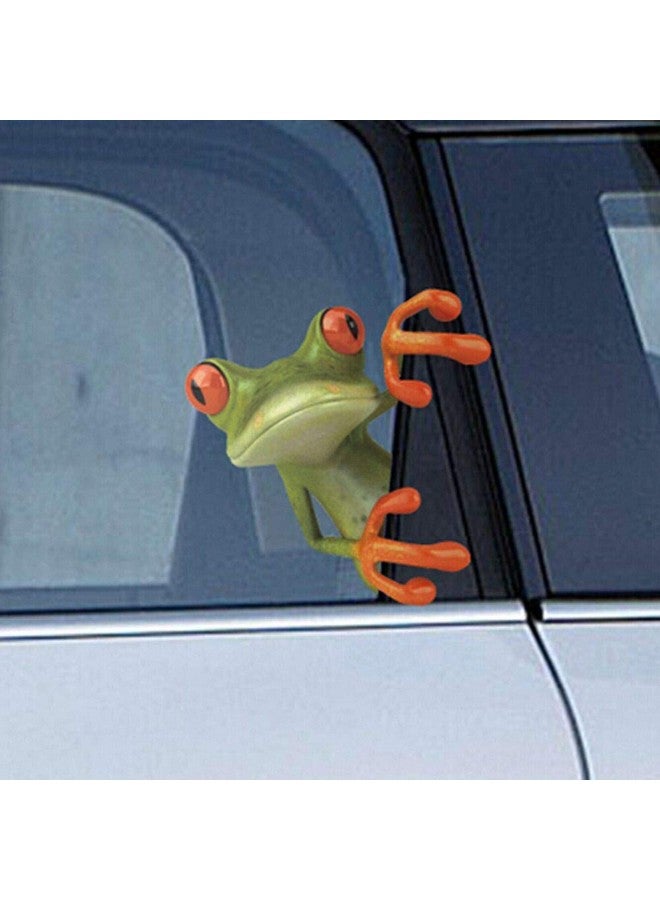 RAYNAG 3D Cute Peep Frog Funny Car Stickers Truck Window Vinyl Decal Graphics Sticker Adorable Office Desk Decorations 10 Pieces(Random) - Image 4