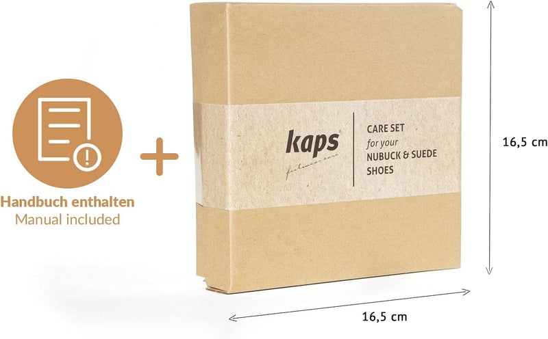 Kaps Complete Shoe Clean and Care Kit, Shoe Care Set for Nubuck and Suede Boots and Shoes, Footwear Cleaning Kit with Gift Box by Kaps - Image 4
