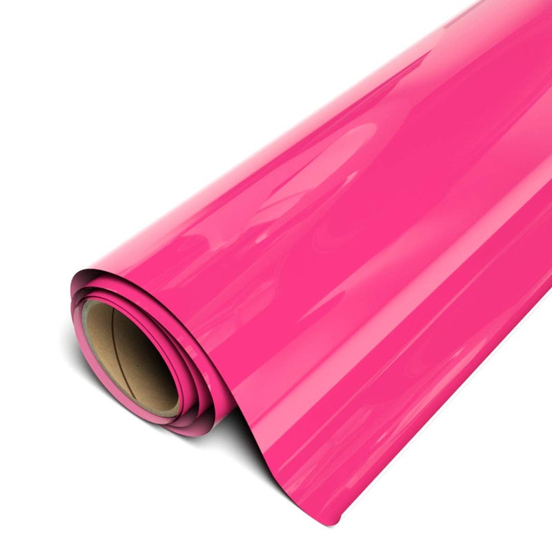 Siser EasyWeed Stretch Matte HTV 118 x 5FT Roll  Iron On Heat Transfer Vinyl  Passion Pink  HEX DA1884