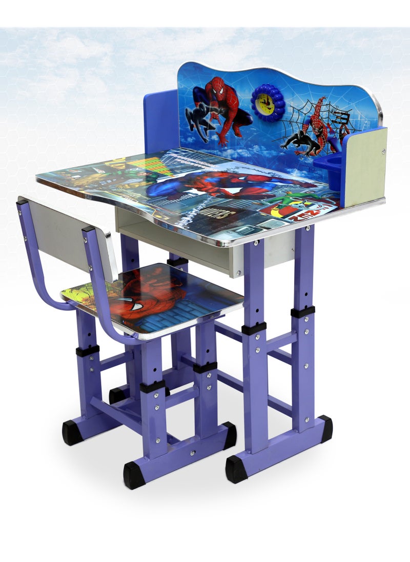 Multi Home Furniture - MULTI HOME FURNITURE Adjustable Height Study Education Table and Chair Ser For Kids MH-ST22 blue - Image 1