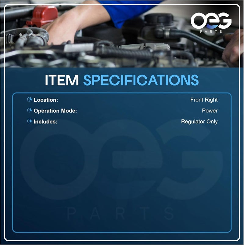 Parts Player منظم نافذة كهربائية أمامية يمين لسيارات فورد إكسبيديشن ولينكولن نافيجيتور من 2007 إلى 2017 - Image 2