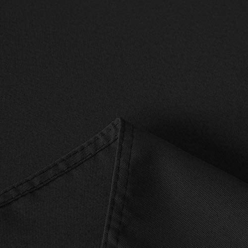 sancua Rectangle Tablecloth - 60 x 84 Inch - Stain and Wrinkle Resistant Washable Polyester Table Cloth, Decorative Fabric Table Cover for Dining Tables, Buffet Parties and Camping, Black - Image 5