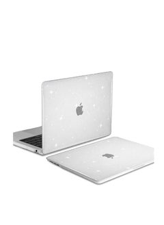Generic حافظة شفافة لامعة متوافقة مع شريحة MacBook Air 13.6 بوصة 2022 A2681 M2 وشريحة 2024 A3113 M3 مع شاشة Retina، حافظة صلبة لامعة - شفافة لامعة  - Image 1