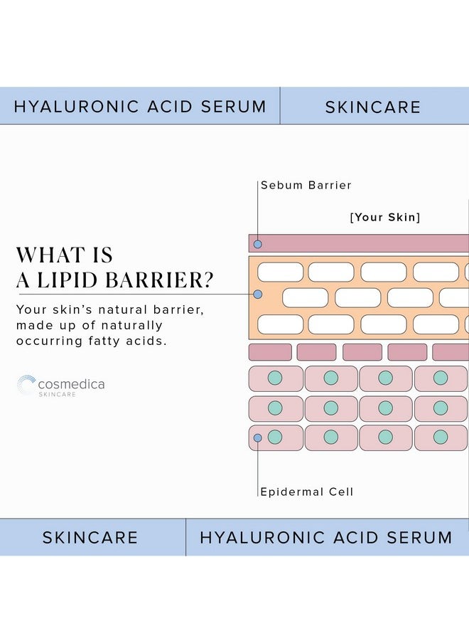 Cosmedica Skincare Hyaluronic Acid Serum for Skin 100% Pure Anti Aging Serum Intense Hydration Moisture Non greasy Paraben free, Wrinkle Reducing and Brightening Serum (Pro Formula) 2oz  - Image 5